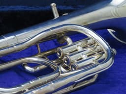 Yamaha YBH301S Junior 3 Valve Silver Baritone Horn Serial #001022 Yamaha YBH301S Junior 3 Valve Silver Baritone Horn Serial #001022