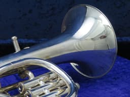 Yamaha YBH301S Junior 3 Valve Silver Baritone Horn Serial #001022 Yamaha YBH301S Junior 3 Valve Silver Baritone Horn Serial #001022