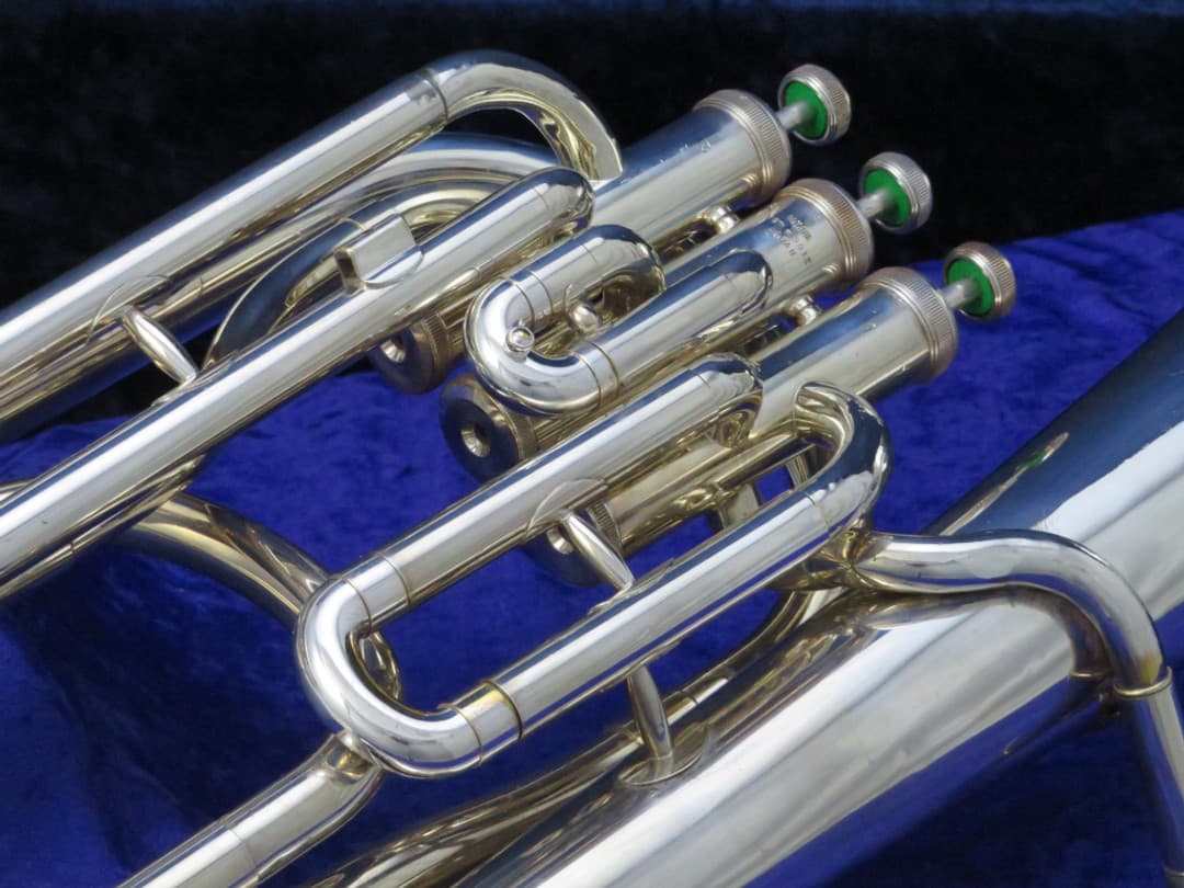 Yamaha YBH301S Junior 3 Valve Silver Baritone Horn Serial #001022 Yamaha YBH301S Junior 3 Valve Silver Baritone Horn Serial #001022