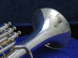 Yamaha YBH301S Junior 3 Valve Silver Baritone Horn Serial #001022 Yamaha YBH301S Junior 3 Valve Silver Baritone Horn Serial #001022