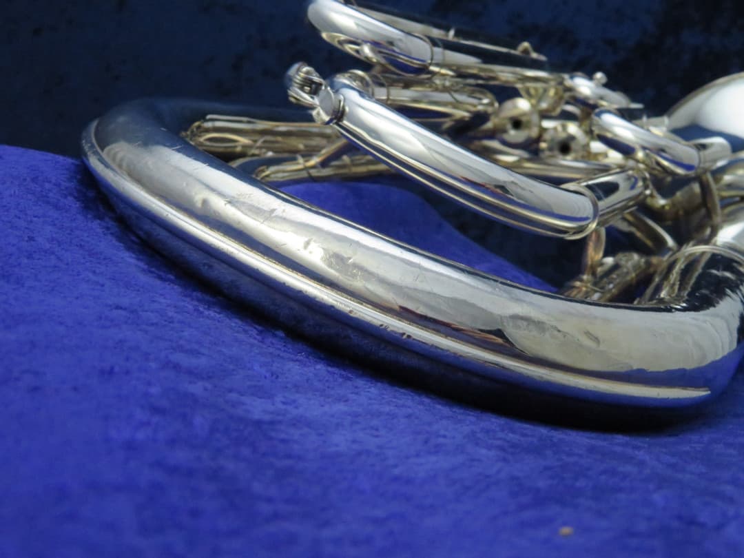 Yamaha YBH301S Junior 3 Valve Silver Baritone Horn Serial #001022