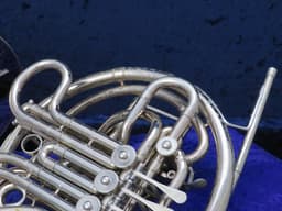 C.G. Conn 8D Silver Double French Horn Serial #GJ740024 C.G. Conn 8D Silver Double French Horn Serial #GJ740024