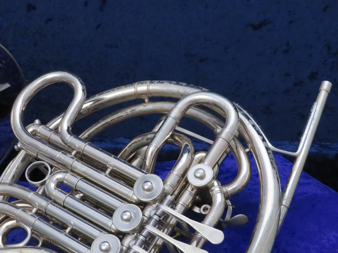C.G. Conn 8D Silver Double French Horn Serial #GJ740024