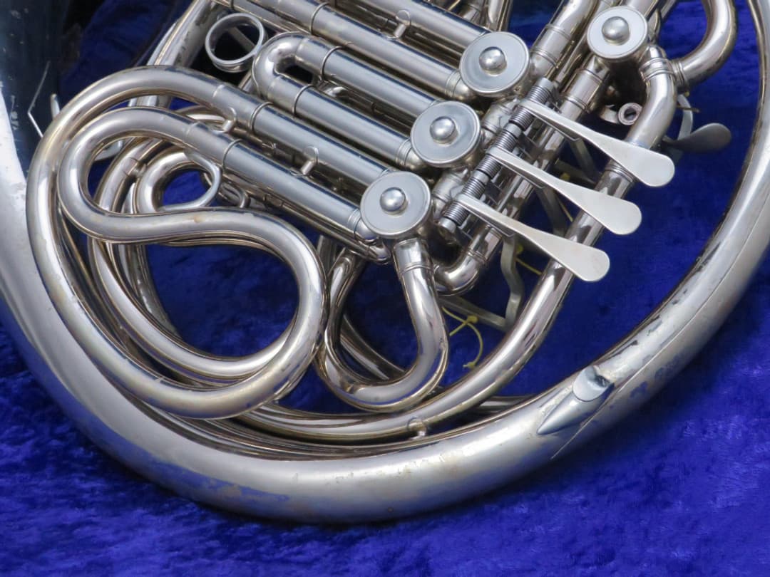 C.G. Conn 8D Silver Double French Horn Serial #GJ740024