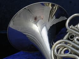 C.G. Conn 8D Silver Double French Horn Serial #GJ740024 C.G. Conn 8D Silver Double French Horn Serial #GJ740024