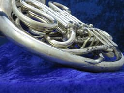 C.G. Conn 8D Silver Double French Horn Serial #GJ740024 C.G. Conn 8D Silver Double French Horn Serial #GJ740024