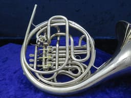C.G. Conn 8D Silver Double French Horn Serial #GJ740024 C.G. Conn 8D Silver Double French Horn Serial #GJ740024