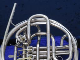 C.G. Conn 8D Silver Double French Horn Serial #GJ740024 C.G. Conn 8D Silver Double French Horn Serial #GJ740024