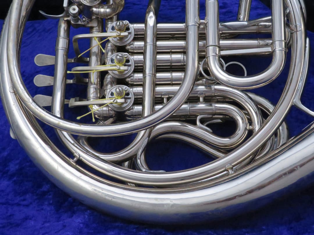 C.G. Conn 8D Silver Double French Horn Serial #GJ740024