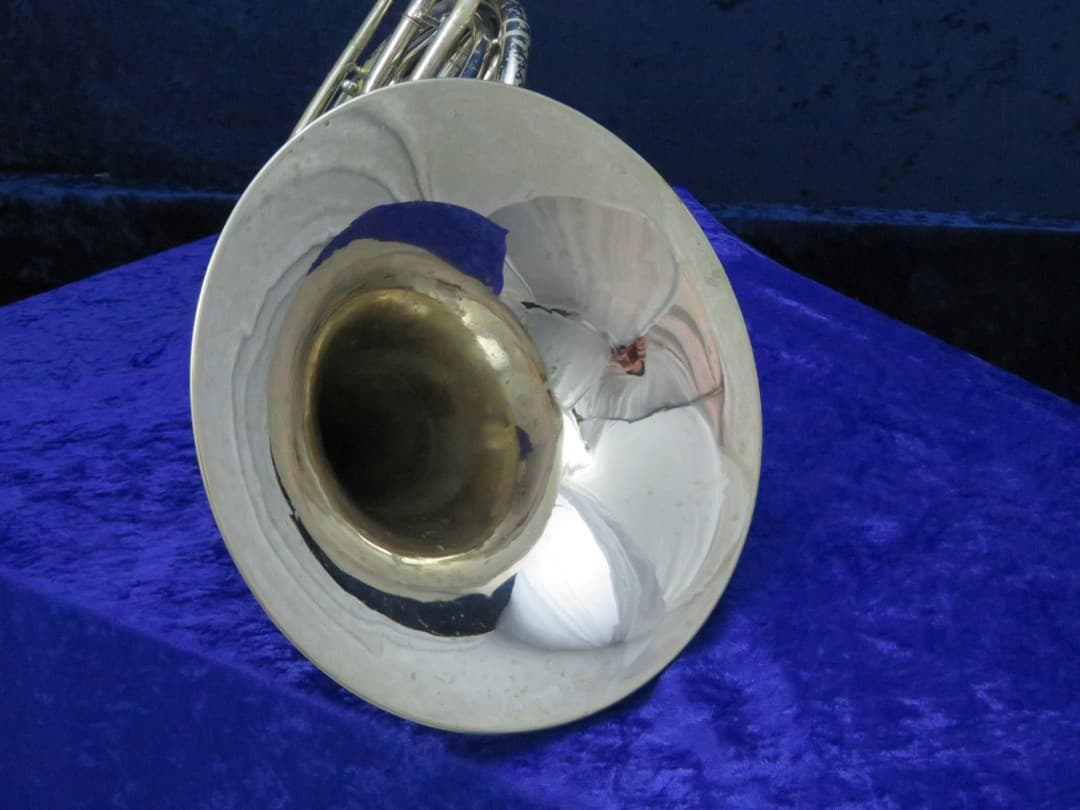 C.G. Conn 8D Silver Double French Horn Serial #GJ740024