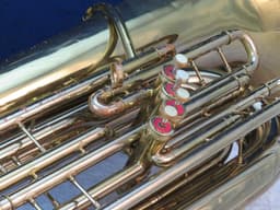 Conn BBb 5J 4 Valve Bell Up Piston Tuba Ser#402598 Conn BBb 5J 4 Valve Bell Up Piston Tuba Ser#402598