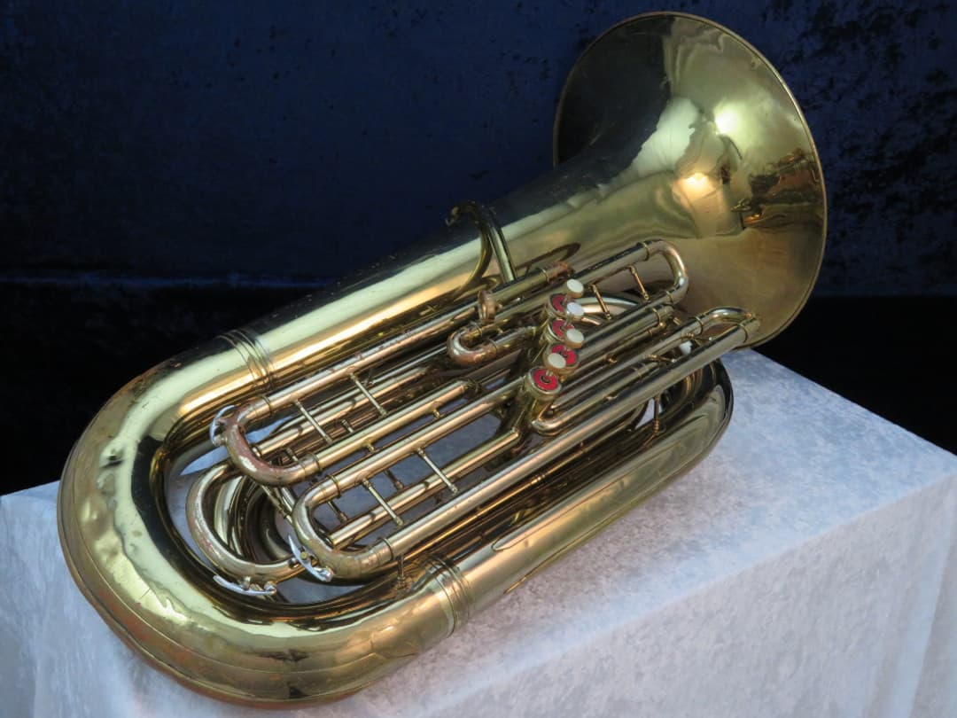 Conn BBb 5J 4 Valve Bell Up Piston Tuba Ser#402598