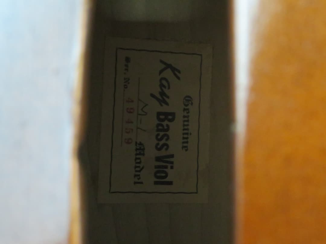 Kay M-1 3/4 Size Upright String Bass Serial #49459