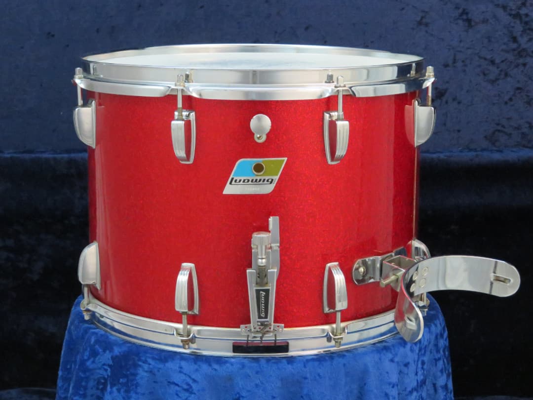 Ludwig 10 x 14 Sparkle Red Pearl Wood Marching Snare Drum 1970 Serial #782899 Ludwig 10 x 14 Sparkle Red Pearl Wood Marching Snare Drum 1970 Serial #782899