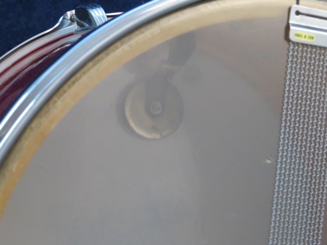 Ludwig 10 x 14 Sparkle Red Pearl Wood Marching Snare Drum 1970 Serial #782899