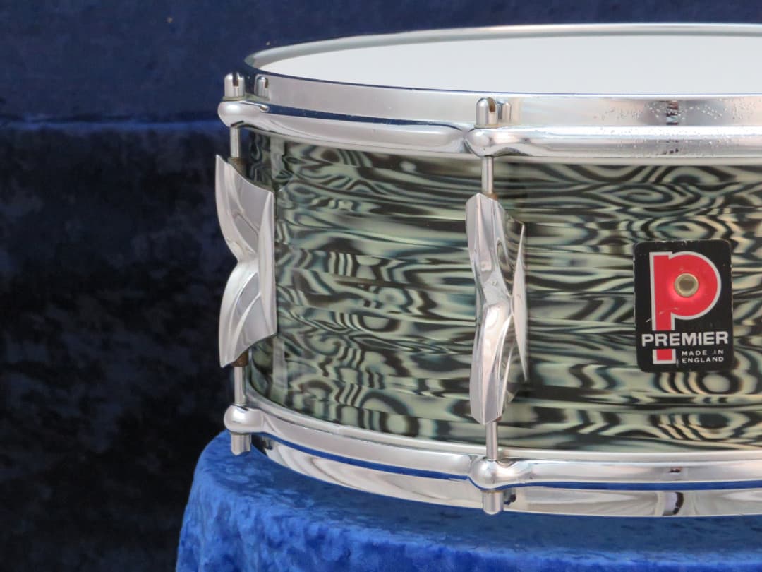 Premier 5.5 x 14 Oyster Wood Snare Drum Serial #5806