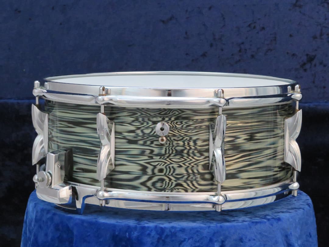 Premier 5.5 x 14 Oyster Wood Snare Drum Serial #5806