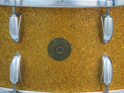 Gretsch 6.5 x 14 Gold Sparkle Pearl Wood Snare Drum Serial #isi9300 Gretsch 6.5 x 14 Gold Sparkle Pearl Wood Snare Drum Serial #isi9300
