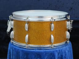 Gretsch 6.5 x 14 Gold Sparkle Pearl Wood Snare Drum Serial #isi9300 Gretsch 6.5 x 14 Gold Sparkle Pearl Wood Snare Drum Serial #isi9300