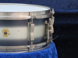 Ludwig 5 x 14 Blue and Silver Duco Wood Snare Drum 1965 Serial #225705 Ludwig 5 x 14 Blue and Silver Duco Wood Snare Drum 1965 Serial #225705