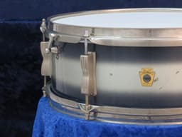 Ludwig 5 x 14 Blue and Silver Duco Wood Snare Drum 1965 Serial #225705 Ludwig 5 x 14 Blue and Silver Duco Wood Snare Drum 1965 Serial #225705