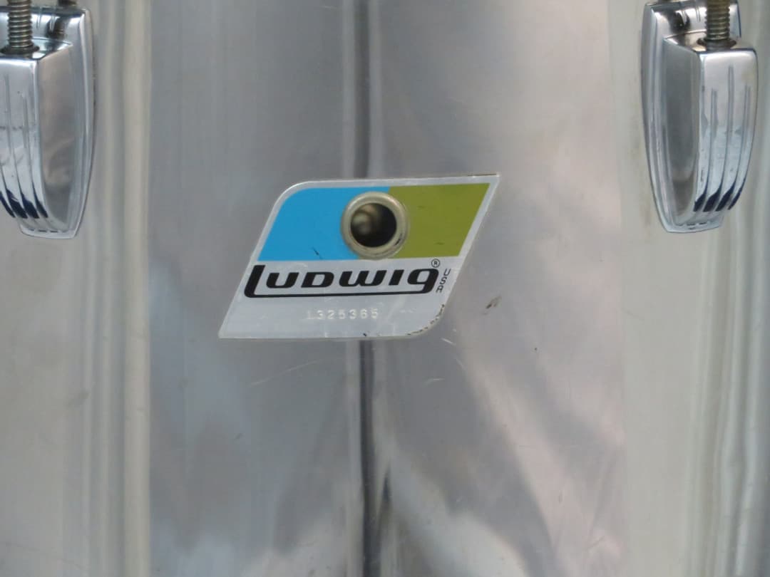 Ludwig Set of 3 14" 15" 16" Bonham Stainless Steel Tri/ Concert Toms Serial #1325365