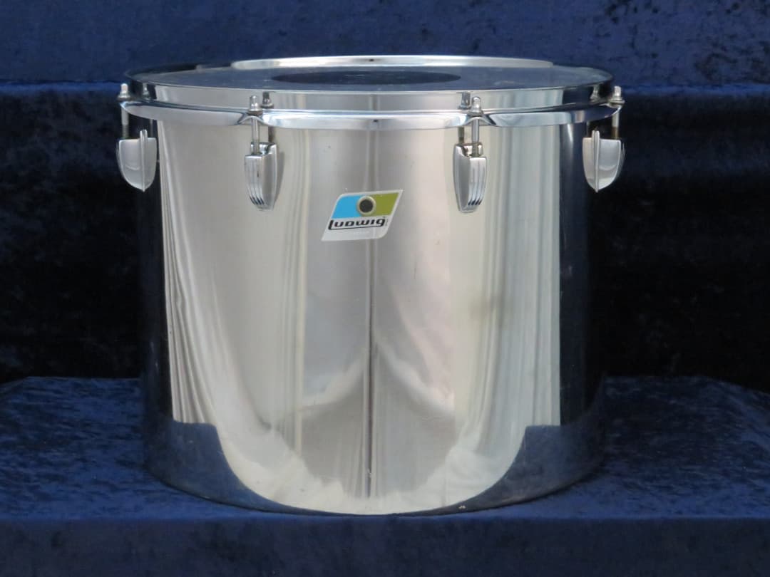 Ludwig Set of 3 14" 15" 16" Bonham Stainless Steel Tri/ Concert Toms Serial #1325365