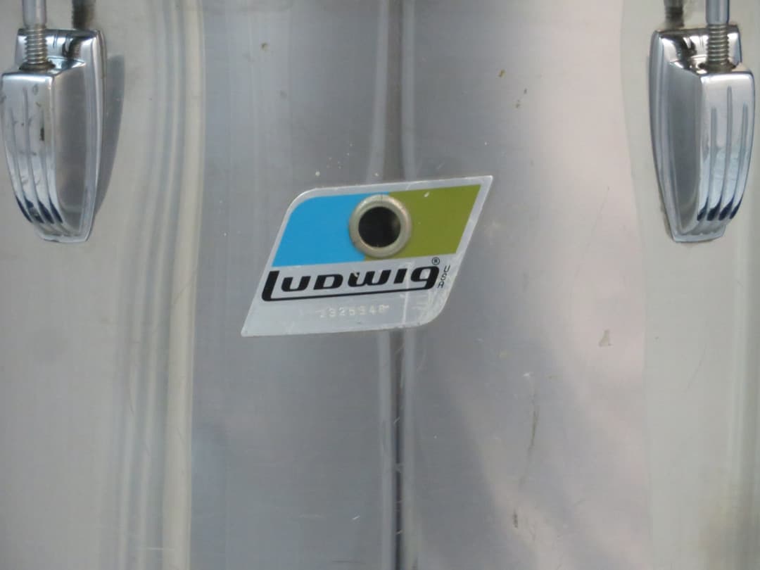 Ludwig Set of 3 14" 15" 16" Bonham Stainless Steel Tri/ Concert Toms Serial #1325365