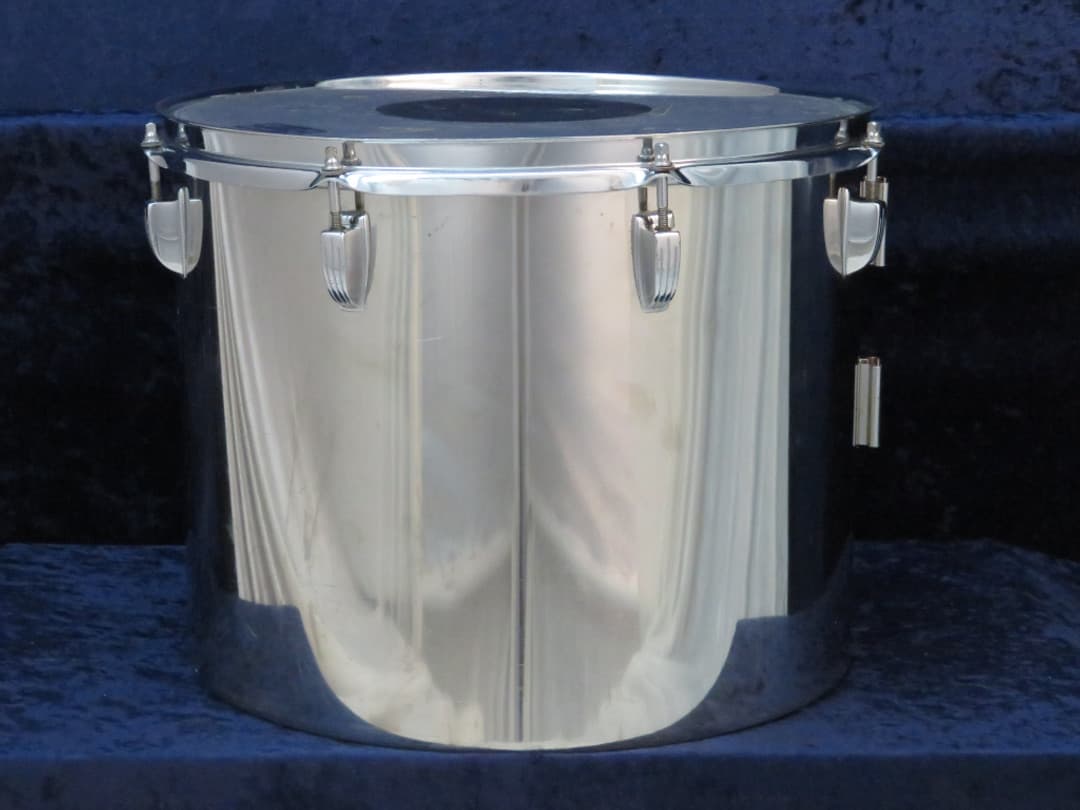 Ludwig Set of 3 14" 15" 16" Bonham Stainless Steel Tri/ Concert Toms Serial #1325365