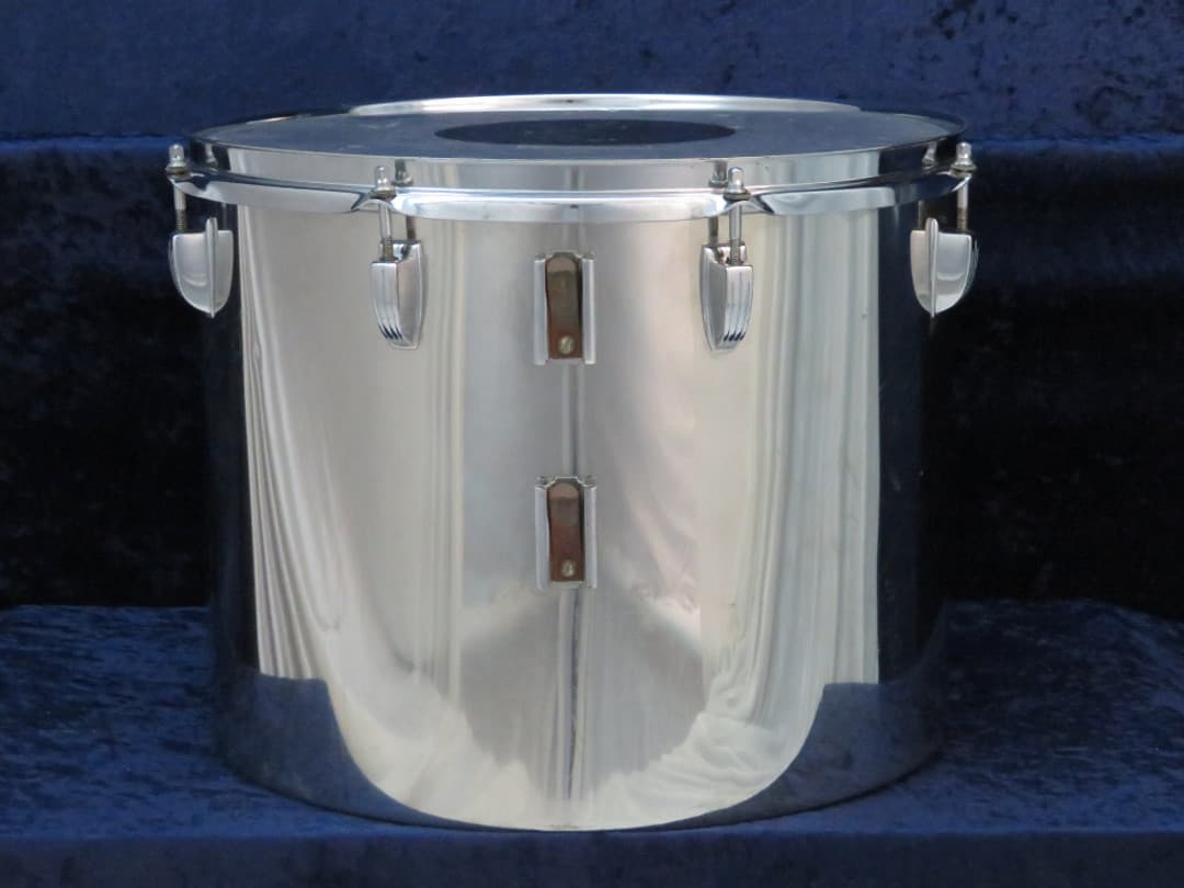 Ludwig Set of 3 14" 15" 16" Bonham Stainless Steel Tri/ Concert Toms Serial #1325365