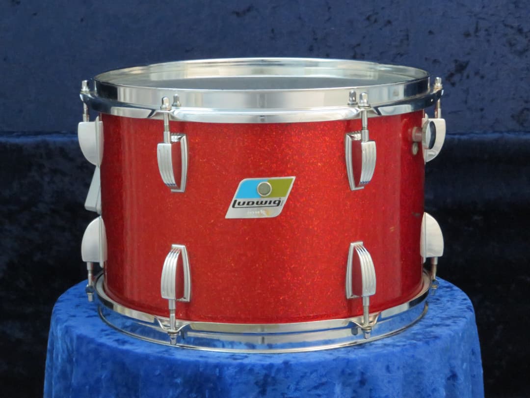 Ludwig 8 x 12 Sparkling Red Pearl Wood Tom Tom Serial #1228670 Ludwig 8 x 12 Sparkling Red Pearl Wood Tom Tom Serial #1228670