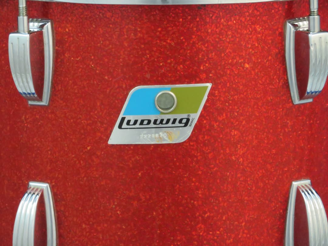 Ludwig 8 x 12 Sparkling Red Pearl Wood Tom Tom Serial #1228670