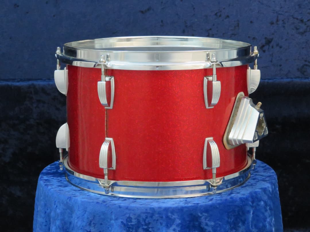 Ludwig 8 x 12 Sparkling Red Pearl Wood Tom Tom Serial #1228670
