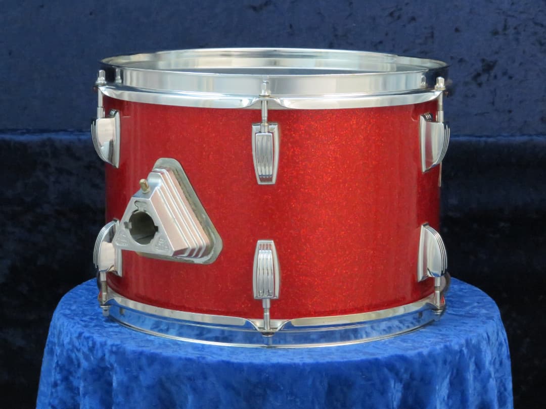 Ludwig 8 x 12 Sparkling Red Pearl Wood Tom Tom Serial #1228670