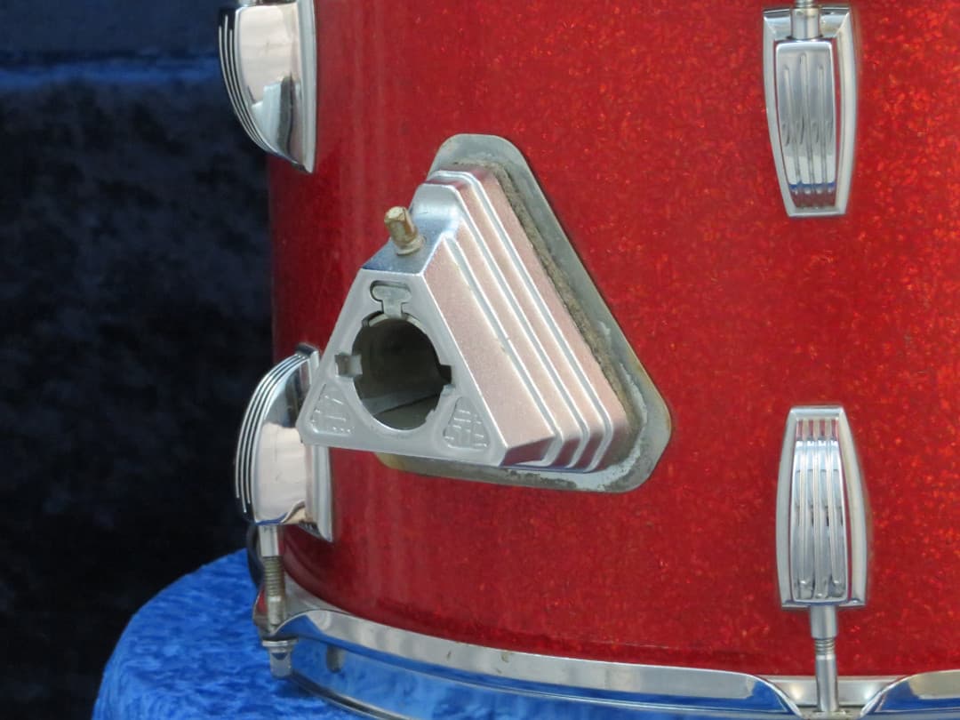 Ludwig 8 x 12 Sparkling Red Pearl Wood Tom Tom Serial #1228670