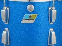 Ludwig 9 x 13 Sparkling Blue Pearl Wood Tom Tom Serial #1295621 Ludwig 9 x 13 Sparkling Blue Pearl Wood Tom Tom Serial #1295621