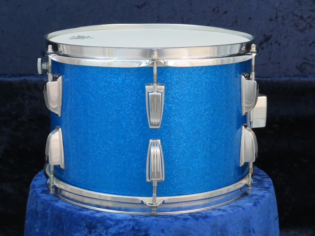 Ludwig 9 x 13 Sparkling Blue Pearl Wood Tom Tom Serial #1295621