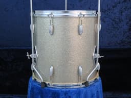Gretsch Model 4417 14 x 14 Silver Sparkle Pearl Wood Floor Tom Serial #36198 Gretsch Model 4417 14 x 14 Silver Sparkle Pearl Wood Floor Tom Serial #36198