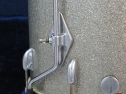 Gretsch Model 4417 14 x 14 Silver Sparkle Pearl Wood Floor Tom Serial #36198 Gretsch Model 4417 14 x 14 Silver Sparkle Pearl Wood Floor Tom Serial #36198