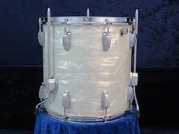 Ludwig 14 x 14 White Marine Pearl Wood Floor Tom 1970 Serial #796652 Ludwig 14 x 14 White Marine Pearl Wood Floor Tom 1970 Serial #796652