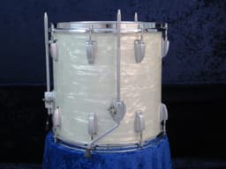 Ludwig 14 x 14 White Marine Pearl Wood Floor Tom 1970 Serial #796652 Ludwig 14 x 14 White Marine Pearl Wood Floor Tom 1970 Serial #796652