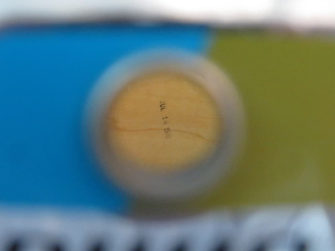 Ludwig 14 x 14 White Marine Pearl Wood Floor Tom 1970 Serial #796652