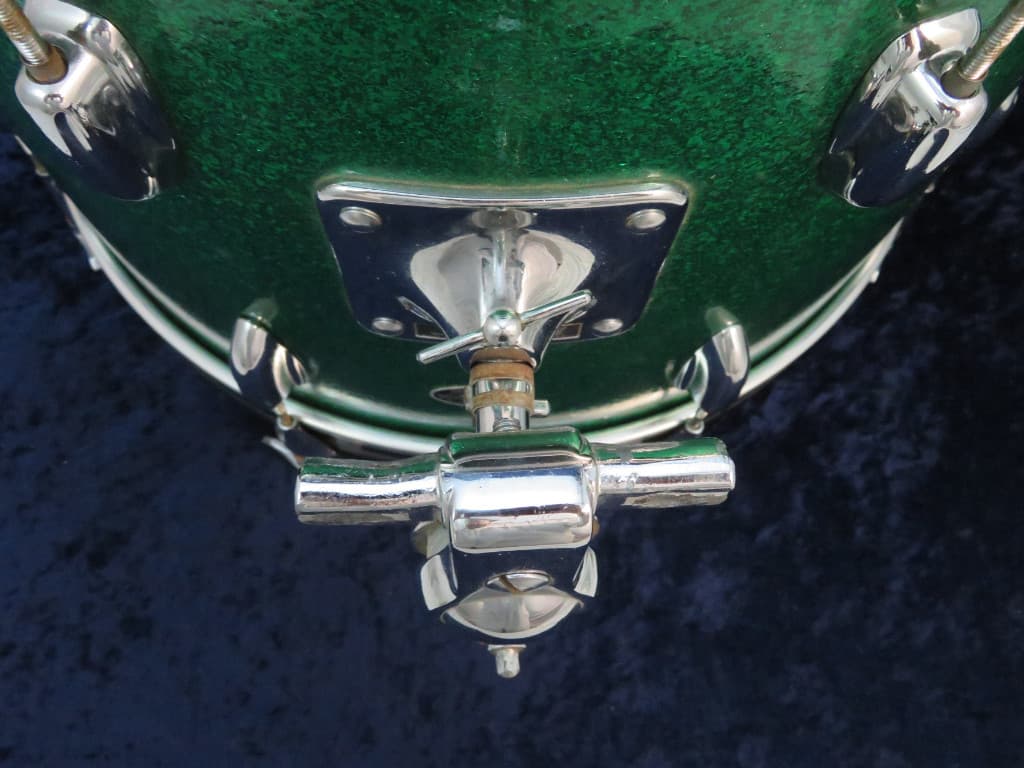 Slingerland 3 Piece Sparkling Green Pearl Wood Drum Set Serial #297390