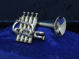 Getzen Eterna 4 Valve Silver Piccolo Trumpet Serial #P01935 Getzen Eterna 4 Valve Silver Piccolo Trumpet Serial #P01935