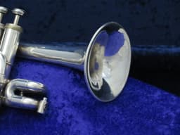 Getzen Eterna 4 Valve Silver Piccolo Trumpet Serial #P01935 Getzen Eterna 4 Valve Silver Piccolo Trumpet Serial #P01935