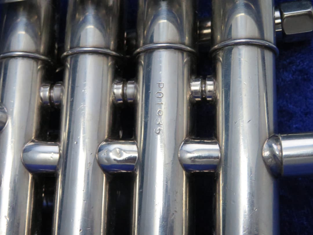 Getzen Eterna 4 Valve Silver Piccolo Trumpet Serial #P01935