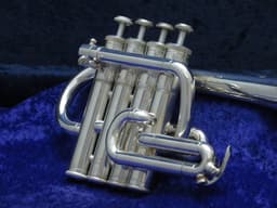 Yamaha YTR6810 4 Valve Silver Piccolo Trumpet Serial #881175 Yamaha YTR6810 4 Valve Silver Piccolo Trumpet Serial #881175