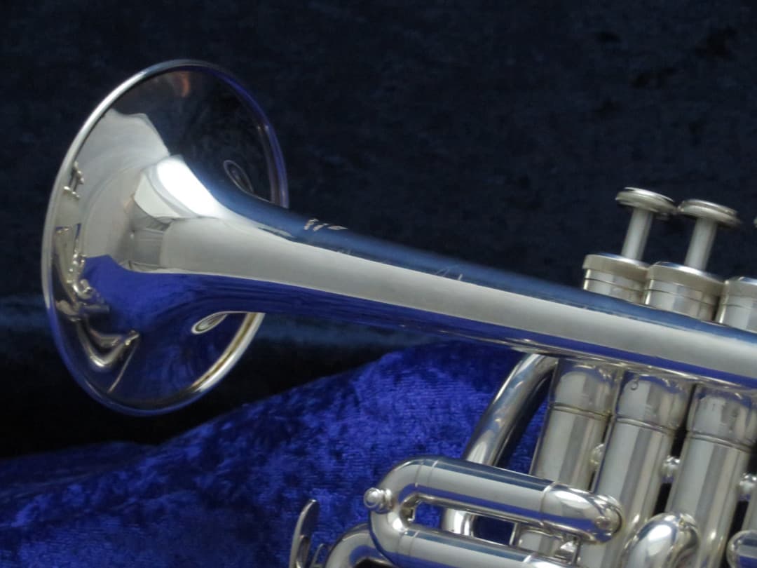 Yamaha YTR6810 4 Valve Silver Piccolo Trumpet Serial #881175