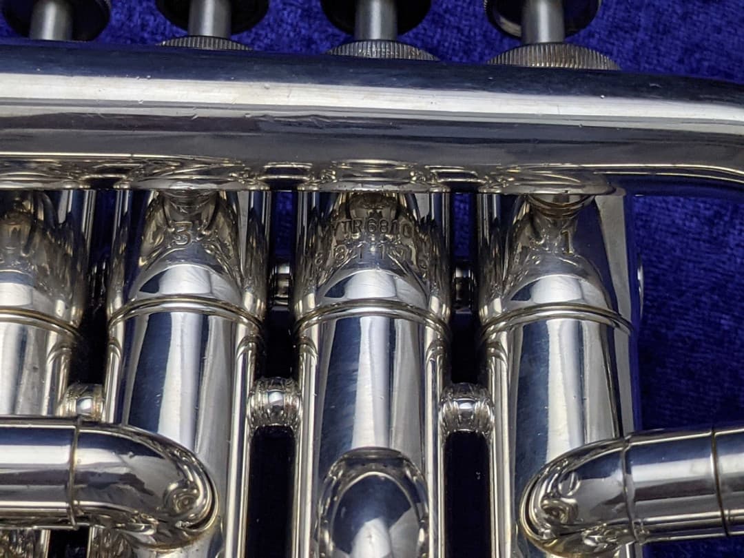 Yamaha YTR6810 4 Valve Silver Piccolo Trumpet Serial #881175