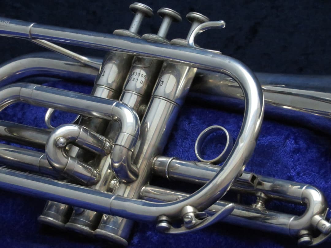 Yamaha YCR6330S Shepherd's Crook Silver Cornet Serial #202310